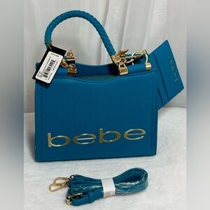 Bebe Fabiola Top Handle Crossbody - Capri Blue - NWT